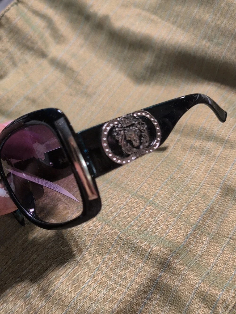 Kleo Oversized Dark Transparent Teal Sunglasses with Black Gradient Lenses